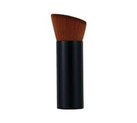 Mini brocha plana portátil para base de maquillaje, herramienta de maquillaje con mango de metal para mujer, líquido que no come aplicación de base E0q0 en polvo