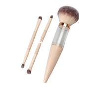 Mini Brochas Maquillaje - Herramienta Cosmética Portátil y Reutilizable,Kit de Brochas para Base y Sombras de Ojos - para chicas, mujeres, principiantes, tocador, boda, novia, salón,
