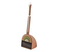 Mini Broom Set, Cute Fruit Dustpan Combo, Compact Cleaning Tool, Lightweight Kid-Friendly Design, Sturdy Acrylic Bristles, Made of PP/Pet Material, 6.42x5.59x21.26in