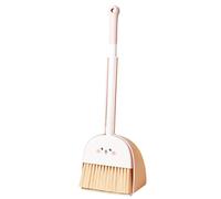 Mini Broom y Dustpan Set Linda Escoba de niños con Estilo de Conejo & Dust Pan Set Kids with Stand Up Sittle with Peine para niños Housekeeping Play, decoración del hogar