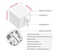 Mini BT Fingerbot Smart Home Automation Controller Botón táctil APP Control de voz (Botón táctil)