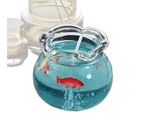 Mini Bubble Fish Tank Candle - Cute Decorative Aesthetic Trendy, Mini Bubble Home Scent Candle with Artistic Marine Life Accents, Fragrant Nautical Ornament, Ideal for Bedroom Party Favors