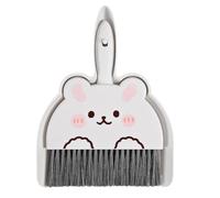 Mini-bureaureinigingsset - Handbezem en blik, klein compact ontwerp, stevige borstelharen, gemakkelijk handvat | Desktoptool voor thuis, kantoor, keuken, appartement, werkbladen, tafels, slaapzaalgebr