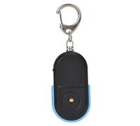 Mini buscador de Llaves inalámbrico, Control Voz Silbato Localizador Anti-pérdida Localizador Objetos pequeños con Control de Voz y Silbato, Llavero con Alarma y diseño Compacto, Color Azul