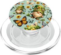 Mini Butterflies Decor For Summer Women with Spring GNOME PopSockets PopGrip para MagSafe