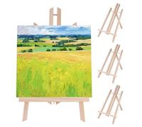 Mini caballete ajustable, caballete de madera para lienzo, artista y pintura de manualidades (4 piezas/40 cm)