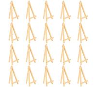 Mini Caballete Madera, 12pcs 16cm Caballete Pequeño de Mesa, Ajustable Triángulo Caballete Soporte Mostrar Arte para Boda Cumpleaños Fiesta Foto Nombre Número Mesa Tarjeta Menús