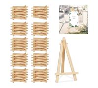Mini caballete soporte decorativo porta carteles 100 unidades plegable ligero
