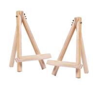 Mini caballetes de madera, caballete pequeño, para cuadros, soporte de lienzo, caballete compacto plegable, álbumes de fotos, tarjetas de visita, manualidades de pintura, 18 x 24 cm (2 piezas)