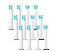 Mini cabezales de cepillo de dientes de repuesto compatibles con cepillo de dientes eléctrico Philips Soni-Care, 12 cabezales genéricos HX6024 para FlexCare, HealthyWhite, EasyClean, PowerUp Series