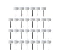Mini cabezales de pulido de lana, vástago de 3 mm, rueda de pulido, cepillo de pulido, taladro, cepillo abrasivo rotativo, herramientas de pulido manual, 5-50 unidades(30pcs)