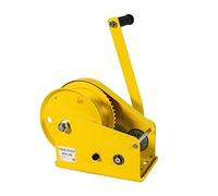 Mini cabrestante manual con gancho, mecanismo de autobloqueo bidireccional, cabrestante de mano compacto, freno automático, elevador de cuerda de alambre resistente para levantar y tirar