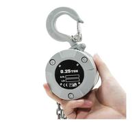 Mini cabrestante manual de aluminio portátil 0,25t/0,5t/1t, elevador de calabaza de manivela para uso doméstico, altura de elevación de 6 m, capacidad de 250 kg, polipasto de cadena ligero