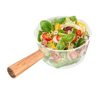 Mini Cacerola, Olla de Vidrio Para Leche de 400/600ML, Calentador de Mantequilla Antiadherente con Boquillas para Verter, Crisol Pequeño con Mango de Madera(400ML)