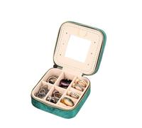 Mini caja de almacenamiento joyería terciopelo multifunción, estuche exposición con espejo, 1 ud Para Schmuck(Color2)