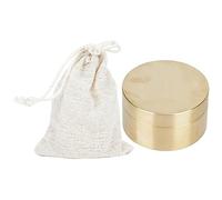 Mini Caja de Almacenamiento Portátil para Exteriores, Caja de Pastillas, Caja de Contenedor Sellada de Latón Inoxidable, Resistente Al Agua para Pastillas, Joyas, Monedas (Grande)