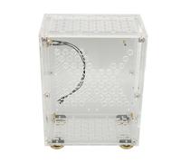 Mini Caja de Computadora, Caja de PC Micro ITX de Enfriamiento Portátil Ligera de 360 Grados 4.3L para Bricolaje (Transparente)