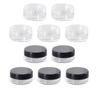 Mini Caja De Embalaje De 10 Piezas, Caja De Embalaje Redonda, Caja De Embalaje De Plástico, Pastillero Portátil, Caja De Embalaje Transparente Multifuncional