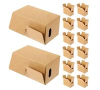 Mini Caja de Embalaje de Papel Kraft Marrón 30 Uds para Joyería
