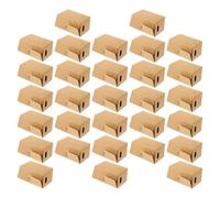 Mini Caja de Obsequio Plegable 30 Unidades de Papel Kraft Marrón