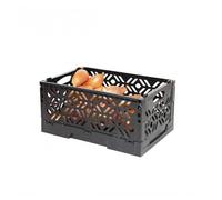 Mini caja de plástico negro apilable y plegable - On Range todo