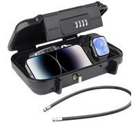 Mini caja fuerte con código numérico, portátil para la playa, resistente al agua, caja fuerte para teléfono móvil, caja fuerte con cuerda de alambre extraíble, gadget de playa, caja segura pequeña