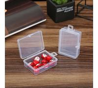 Mini cajas de almacenamiento de plástico con tapas, paquete de 10 recipientes organizadores pequeños para joyas, cuentas, tornillos, píldoras, aparejos de pesca, cajas de almacenamiento de