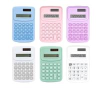 Mini calculadora, calculadora de bolsillo con batería básica de escritorio de 8 dígitos, función estándar simple, utilizada para oficina, hogar, escuela