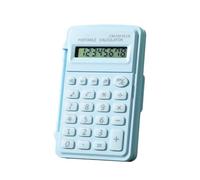 Mini calculadora de bolsillo Dispositivo de cálculo portátil con tapa