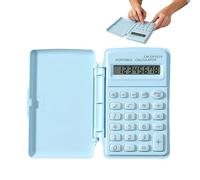 Mini calculadora de bolsillo Herramienta de cálculo con tapa