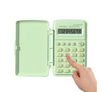 Mini calculadora de bolsillo | Herramienta de cálculo con tapa - Calculadora portátil de bolsillo, para profesores, oficina, casa, exámenes escolares, casieros