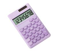 Mini calculadora de bolsillo, pantalla de 8 dígitos, doble alimentación, calculadora básica para niños, adultos, escuela, oficina en casa