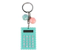 Mini Calculadora Portátil con Llavero Estilo Galletas, Calculadora de Bolsillo de Color Caramelo, Estilo Simple, Fresco y Moderno con Diseño de Llavero de Silicona para Fácil de