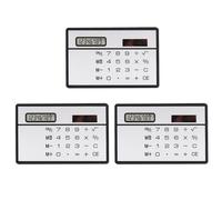 Mini Calculadora Solar de Bolsillo Negra, Ligera y Portátil