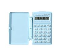 Mini Calculator - 10x6 Cm ABS Small Digital Device, Lid Cover, Pocket Sized Adding Machine, Basic Function Buttons | Compact Tool For Student Teacher Exam Cashier Home Office