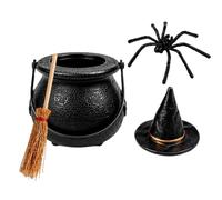 Mini Caldero de Brujas Decoración para escritorio
