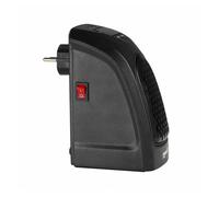 Mini calefactor de enchufe a pared 400w negro raydan home