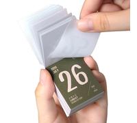 Mini calendario 2026 - Agenda diaria de página de raja, planificador de bolsillo pequeño 365 días, organizador de horarios portátil, linda nota de papel vintage | para estudiante, profesor, mesa de