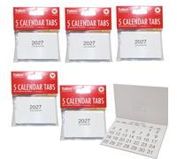 Mini calendario 2026, pestañas con vista mensual, oficinas, aulas, manualidades para niños (25)