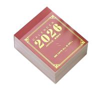 Mini calendario 2026, planificador diario para año organizado, 365 páginas de papel grueso con diseño compacto, diseño claro para planificar horarios, citas, viajes en casa, Navidad, Año Nuevo