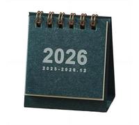 Mini Calendario de Escritorio 2025-2026.12 Pequeño Calendario de Escritorio de Pie Calendario Mensual Planificador de Horarios Administrador de Tiempo para Hogar, Oficina, Escuela
