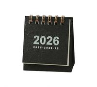 Mini calendario de escritorio 2025-2026, calendario de escritorio con soporte de bolsillo pequeño de abril de 2025 a diciembre de 2026, planificador mensual portátil 2026 para el hogar, oficina