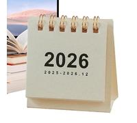 Mini Calendario De Escritorio 2026-2027, Pequeño Calendario De Bolsillo Para Escritorio, MiniCalendario DeEscritorio Con Agenda Diaria, Planificador Anual Para Casa, Oficina Y Escuela.