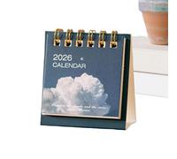 Mini Calendario De Escritorio 2026, Agenda De Escritorio bonitas Y Compacta, Agenda Portátil, Calendario Decorativo De Escritorios Para Todo El Año Para Colegio Oficina El Hogar Adultos Hombres