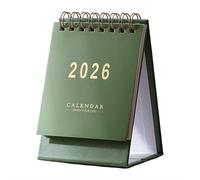 Mini calendario de escritorio 2026, calendario abatible de pie para 2026, calendario de escritorio de enero de 2026 a junio de 2027, agenda de programación, lista de tareas pendientes, calendarios