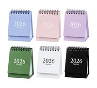 Mini calendario de escritorio con tapa de pie, 6 uds., enero de 2026-julio de 2027, planificador de escritorio compacto con pegatinas para oficina, hogar y escuela