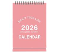 Mini calendario de mesa, agenda mensual 18 de enero de 2026 a junio de 2027, agenda compacta para familia, , estudiantes, profesores, hogar, escuela, oficinas u organización de escritorios
