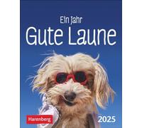 Mini calendario de regalo de un año de buen humor 2025: pequeño calendario para sonreír cada día, con 365 citas para reír. Calendario 2025 para... Alegría (mini calendario de regalo Harenberg)