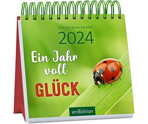 Mini calendario semanal Un año lleno de felicidad 2024