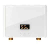 Mini Calentador de Agua Electrico Instantaneo, Termo Electrico Instantaneo Calentador de Agua Instantáneo Eléctrico con Pantalla LED, Pequeño Calentadores de Agua Eléctrico 220V para Cocinade (3KW)